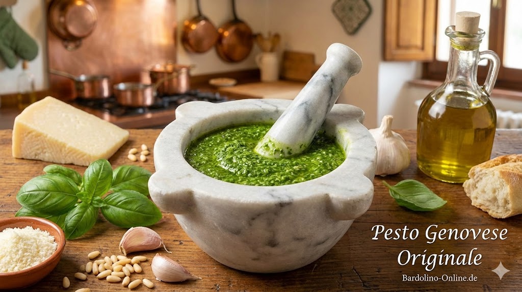 Pesto im Mörser
