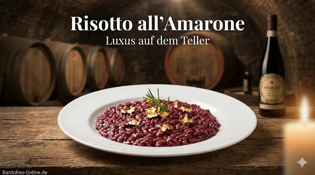 Lila Risotto mit Käsesauce